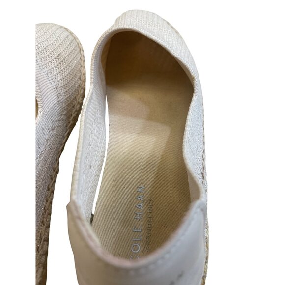 Cole Haan Womens Tan Espadrille Slip-On Loafers Flats Size 8B SKU 8408 - Picture 7 of 13